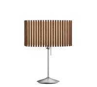 Umage Komorebi Santé, lámpara de sobremesa, pantalla roble oscuro/base acero - 50,6 x 31,1 cm