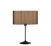 Umage Komorebi Santé, lámpara de sobremesa, pantalla roble oscuro/pie negro - 50 cm - rectangular