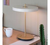 UMAGE Lámpara de mesa LED Asteria Table, USB, blanco perla/latón EC:EPREL:891727