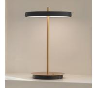 UMAGE Lámpara de mesa LED recargable Asteria Move negro/latón 31 cm