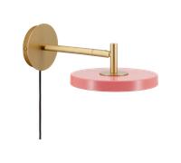 Aplique de pared LED UMAGE Asteria Short, rosa/latón, enchufe EC:EPREL:1762732