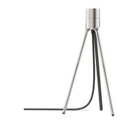 Umage Pie de lámpara de mesa Tripod acero cepillado