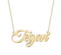 UMAGICBOX Exquisito collar con nombre personalizado, elige entre 14 estilos de fuente, colgante personalizable de acero inoxidable chapado en oro de 18 quilates y plata de ley, regalo único para ella