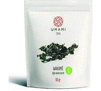 Umami Alga Wakame Orgánica Secada al Sol, Cosechada en Irlanda, 50gr Mares Prístinos de Irlanda, Secada al Sol - Hecha a Mano para Conservar Todas las Características