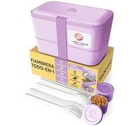 Umami Bento Lunch Box Fiambrera, Morado Lavanda, 1500 ml