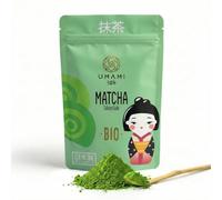 Umami Té Verde Matcha ECOLÓGICO en Polvo 100g - Grado Culinario - Cultivado en Uji, Japón - Ideal para Matcha Latte, Repostería, Batidos y Recetas