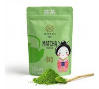Umami Té Verde Matcha ECOLÓGICO en Polvo - Grado Premium 1ª Cosecha - Cultivado en Uji Kioto, Japón - Superalimento Energizante, Ideal para Beber - 50g