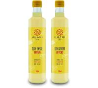 Umami Vinagre de Arroz para Sushi (Sushisu) 500ml - Aderezo Listo para Usar - Ideal para Arroz de Sushi y Poke Bowls - Calidad Profesional (Paquete de 2)
