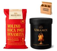 UMAMIX FUMET + ARROZ MOLINO ROCA - Envío 24 h - Los Fondos Secretos Naturales que usan los Chefs de Alta Cocina - El mejor arroz con nuestro Fumet Deshisdratado en18 min (Pack, Pollo)