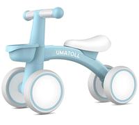 Umatoll Bicicleta sin Pedales para niños a Partir de 1 Año de Equilibrio, Juguetes Bebés de 12 a 24 Meses, Bici Bebe con Canasta, Pimera Bicicleta para Niños y Niñas como Regalo Cumpleaños
