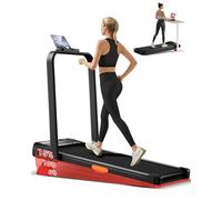UMAY 4 en 1 Cinta de Correr Plegable con Inclinación, Walking Pad,Amortiguación y Motor Silencioso de 2,5CV Cinta de Andar Plegable Puede Soportar 136 KG