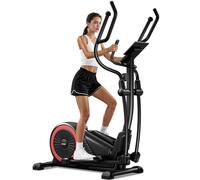 UMAY Bicicleta elíptica para casa con 16 Niveles de Resistencia, Asas de frecuencia cardíaca, Paso de 40 cm, elíptica magnética silenciosa con Pantalla LCD, Capacidad de Carga de 180 kg