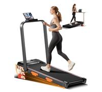 UMAY Cinta de Correr Plegable con Inclinación, Walking Pad,Amortiguación y Motor Silencioso de 3.0CV Cinta de Andar Plegable, 136 KG