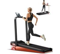 UMAY - Cintas de Correr Plegables 2 en 5 para Oficina en casa, pequeña Cinta de Correr Debajo del Ordenador para Caminar, Correr, Mini Almohadilla para Caminar, Cintas de Correr portátiles