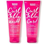 Umberto Giannini Curl Jelly Champú y acondicionador - Wash & Care - Vegano, libre de crueldad animal y sin sulfatos para cabello rizado u ondulado - sin encrespamiento