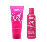 Umberto Giannini Curl Jelly Scrunching Jelly 200 ml y Curl Jelly Shine - Acondicionador sin enjuague de 180 ml, vegano y libre de crueldad animal