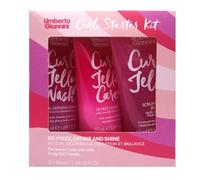 Umberto Giannini Curl Jelly Starter Kit - 3 x 50 ml Curl Scrunching Jelly, Curl Jelly Wash Shampoo & Curl Jelly Care Conditioner