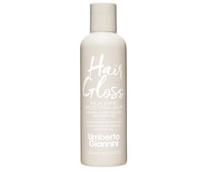 Umberto Giannini Hair Gloss High Shine - Bálsamo suavizante sin enjuague de 180 ml, acabado de vidrio para cabello encrespado y dañado, vegano, libre de crueldad animal y sin sulfatos