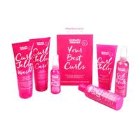 Umberto Giannini Your Best Curls - Juego de regalo de gelatina para rizos y peinados, vegano y libre de crueldad animal para desencrespar y brillar para ondas, rizos y bobinas (caja de regalo, juego