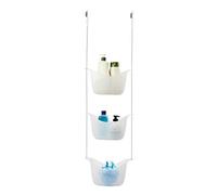 Umbra Bask Organizador para ducha, Blanco/Níquel
