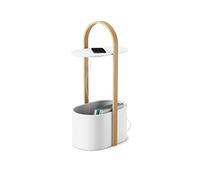 Umbra Bellwood Mesa con compartimiento para almacenamiento, Blanco/Natural