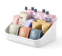 Umbra Bellwood Organizador de Armario de Almacenamiento con 3 Compartimentos, Blanco/Natural, 27x20x13 cm