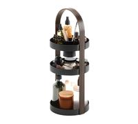 Umbra Bellwood Organizador de cosméticos, Madera, Negro/Nogal, One Size