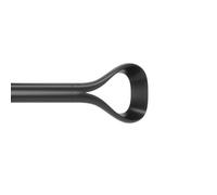 Umbra Bucle Barra de Cortina para Ventana, Ajustable de 42 a 120 Pulgadas, diámetro de 25 mm, Color Negro, Zwart, 42-120" (107-305 cm)