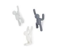 Umbra Buddy Ganchos de pared, juego de 3, Color surtido #2, Estándar