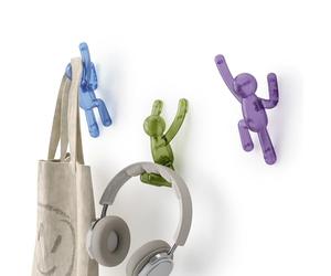 Umbra Buddy Ganchos de pared, juego de 3, multicolor, ABS reciclado