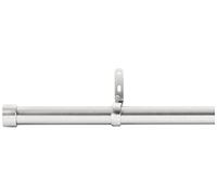 Umbra Cappa - Barra de cortina de 1-1/4 pulgadas para cortinas se extiende de 72 a 144 pulgadas, incluye 2 remates, soportes y hardware, níquel