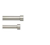 Umbra Cappa Cortinero doble ajustable, 305-457 cm, Níquel/Acero