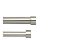 Umbra Cappa Cortinero doble ajustable, 91-168 cm, Níquel/Acero