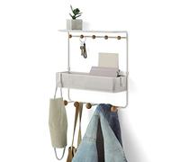 Umbra Estique Estante con Ganchos Blanco
