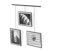 Umbra Exhibit Juego de tres marcos de 20x25 cm, Negro, Hierro
