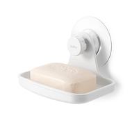 Umbra Flex Jabonera Adhesiva con desagüe para Ducha, Blanco, Talla única