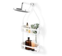 Umbra Flex Organizador para ducha con dos niveles, Blanco