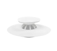 Umbra Flex Tapón de drenaje y atrapacabello, Silicona, Blanco