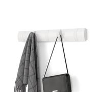 Umbra Flip Perchero de pared de madera con 5 ganchos - Blanco/Blanco