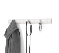 Umbra Flip Perchero de pared de madera con 8 ganchos - Blanco/Blanco