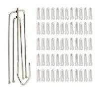 Umbra - Ganchos plisados de acero inoxidable 304, 60 unidades