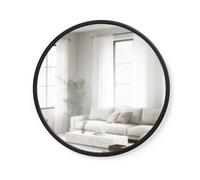 Umbra Hub Espejo de pared redondo decorativo, 61 cm, Negro