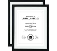 Umbra Marco para Documentos (11 x 14 Pulgadas, 2 Unidades), Negro, 2