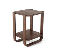 Umbra Mesa Auxiliar escalonada con Almacenamiento, Madera de Fresno, Nogal Antiguo, Talla única