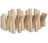 Umbra Picket Con 5 Ganchos De Ropa Natural Barra De Ropa Ganchos De Pared | Ropa