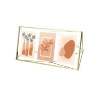 Umbra Prisma Marco de pared para múltiples fotos, Dorado, 13x18 cm