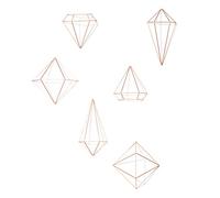 Umbra Prisma Set de 6 decoraciónes de pared, cobre