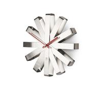 Umbra Ribbon Reloj de pared decorativo, Acero, Acero