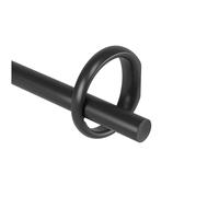 Umbra Ringlet cortinero, Metal Acero aleado, Negro Mate, 2.5 cm