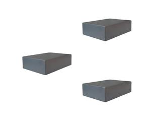 Umbra Showcase Estantería de pared pequeña y estantes de pared para exhibir objetos decorativos, color antracita, juego de 3 estantes